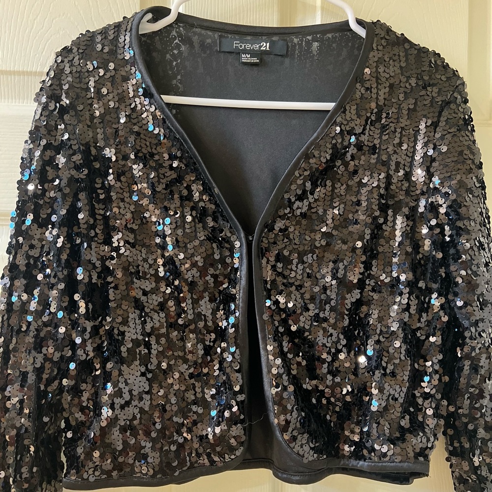 Forever 21 sequin jacket - Picture 3 of 4